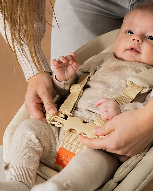 KAOS KLAPP Newborn Set - Moka Brown - With 5-point Harness Accessories for High Chairs
