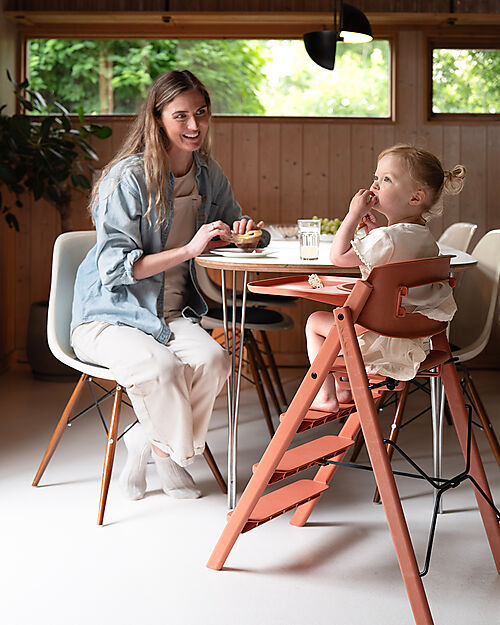 KAOS KLAPP Safety Rail + Tray Set for Convertible Chair - Terracotta Pink Accessories for High Chairs