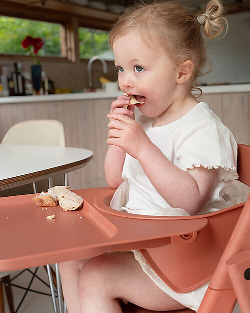 KAOS KLAPP Safety Rail + Tray Set for Convertible Chair - Terracotta Pink Accessories for High Chairs