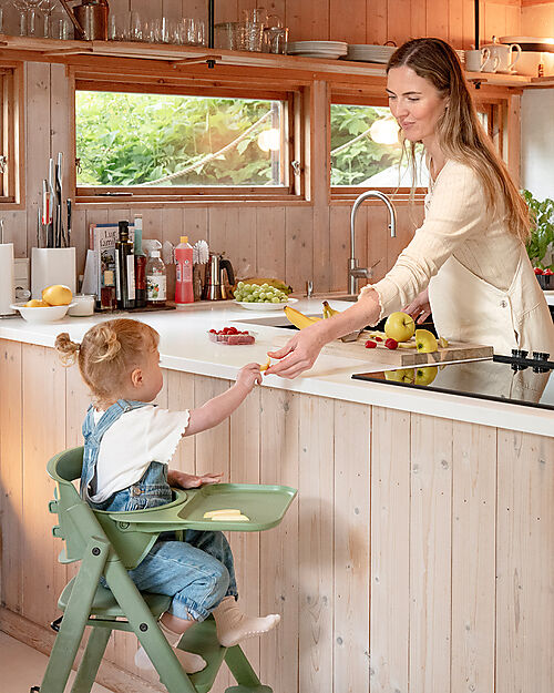 KAOS KLAPP Safety Rail + Tray Set for Evolutionary Chair - Green Accessories for High Chairs
