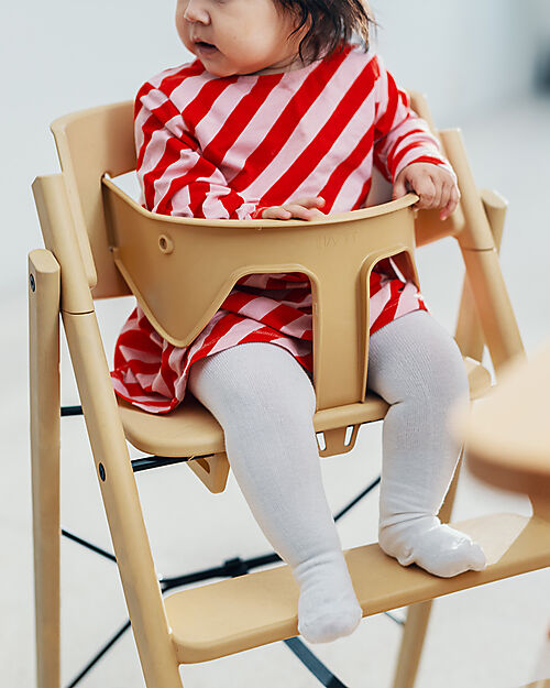 KAOS KLAPP Safety Rail + Tray Set for Evolutionary Chair - Sand Accessories for High Chairs