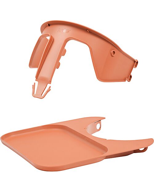 KAOS KLAPP Safety Rail + Tray Set for Evolutionary Chair - Terracotta Pink Accessories for High Chairs