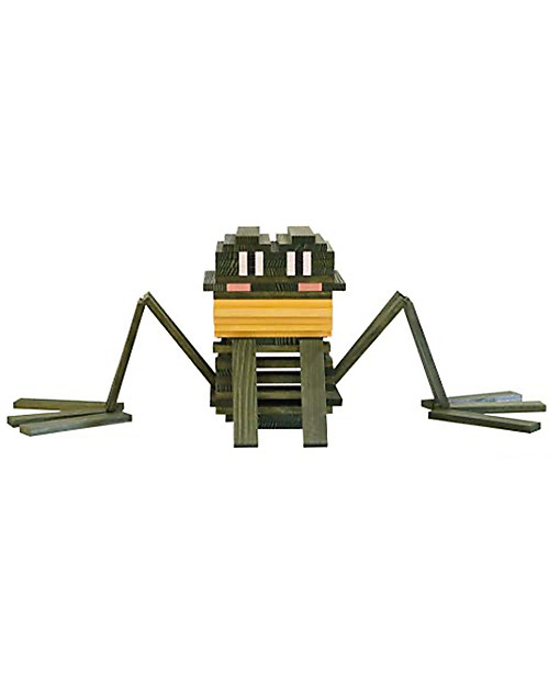 Kapla Kapla -100 pieces in 8 assorted colors -  Fun and educational! Wooden Blocks and Construction Sets