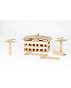 Kapla Kapla 200, Wood Tablets + Technical Booklet, Natural - Fun and educational! Wooden Blocks and Construction Sets