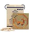 Kapla Kapla 280, Wood Tablets + Technical Booklet + Ecru Art Book, Natural - Fun and educational! Wooden Blocks and Construction Sets