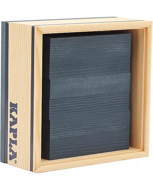 Kapla Set of 40 Planks - Blue - Wood - Funny and Educational! Wooden Blocks and Construction Sets