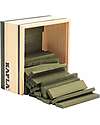 Kapla Set of 40 Planks - Green - Wood - Funny and Educational! Wooden Blocks and Construction Sets