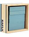 Kapla Set of 40 Planks - Light Blue - Wood - Funny and Educational! Wooden Blocks and Construction Sets
