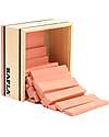 Kapla Set of 40 Planks - Pink - Wood - Funny and Educational! Wooden Blocks and Construction Sets