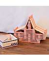 Kapla Set of 40 Planks - Pink - Wood - Funny and Educational! Wooden Blocks and Construction Sets
