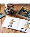 Kapla Set of 40 Planks With Art Book - Dark and Light Blue -  Wood Wooden Blocks and Construction Sets