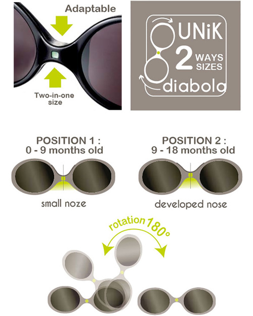 Ki et La Sunglasses Diabola 0-18 Months - Grey Sunglasses
