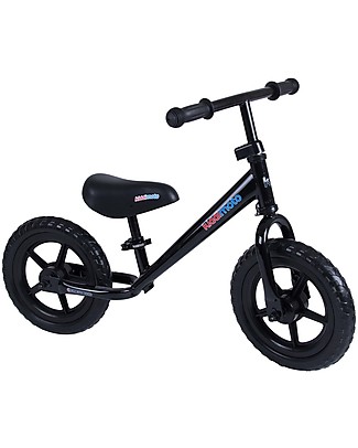 Kiddimoto Balance Bike Super Junior, Black Balance Bikes