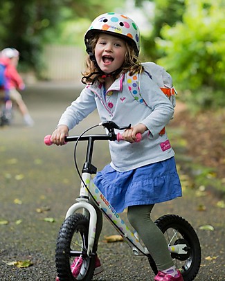 Kiddimoto Balance Bike Super Junior Maxi, Pastel Dotty Balance Bikes