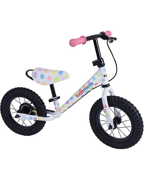 Kiddimoto Balance Bike Super Junior Maxi with Helmet, Dots Balance Bikes