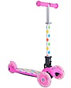 Kiddimoto Foldable Kids 3 Wheeled Scooter U-Zoom, Pastel Dotty Scooters