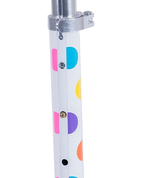 Kiddimoto Foldable Kids 3 Wheeled Scooter U-Zoom, Pastel Dotty Scooters