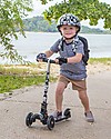 Kiddimoto Foldable Kids 3 Wheeled Scooter U-Zoom with Helmet, Skulls and Cross Bones Scooters