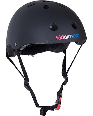 Kiddimoto Kids Bike Helmet, Matt Black Bycicles
