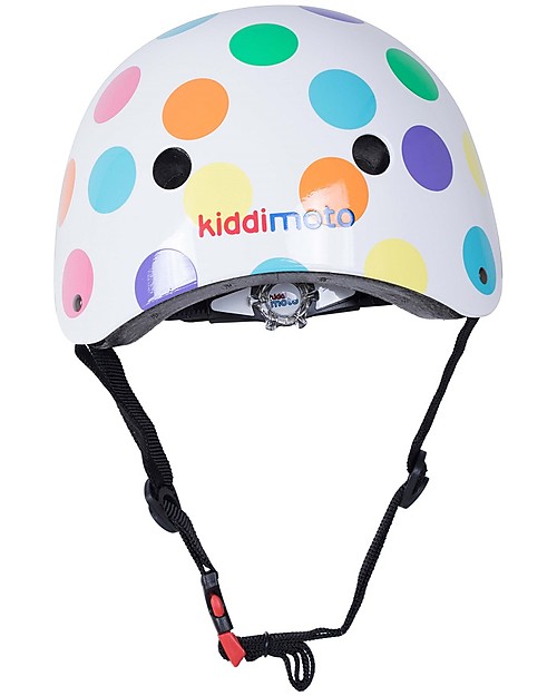 48-52cm Multicoloured Kiddimoto Kids Pastel Dotty Helmet 