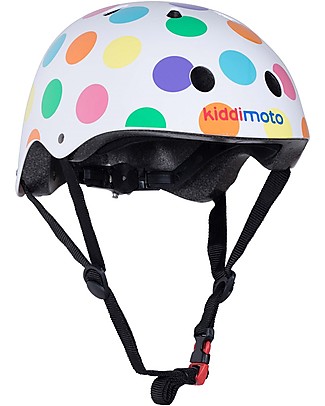 Kiddimoto Kids Bike Helmet, Pastel Dotty Bycicles