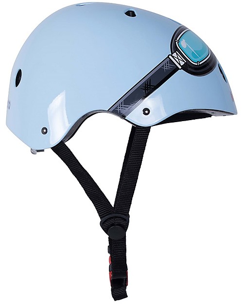 KIDDIMOTO SAFETY HELMET Blue with Goggles Size Small 