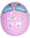 Kiddimoto Kids Bike Helmet with Goggles, Pink Bicycle Helmets
