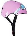 Kiddimoto Kids Bike Helmet with Goggles, Pink Bicycle Helmets