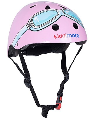 Kiddimoto Kids Bike Helmet with Goggles, Pink Bycicles