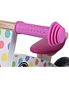 Kiddimoto Wooden Balance Bike Kurve, Pastel Dotty Balance Bikes