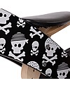Kiddimoto Wooden Balance Bike Kurve, Skulls and Cross Bones Balance Bikes