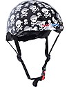 Kiddimoto Wooden Balance Bike Kurve with Helmet, Skulls Balance Bikes
