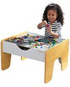 KidKraft 2-in-1 Activity Table, Gray and White Tables And Chairs