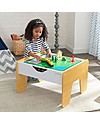 KidKraft 2-in-1 Activity Table, Gray and White Tables And Chairs
