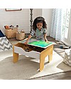 KidKraft 2-in-1 Activity Table, Gray and White Tables And Chairs