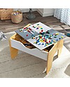 KidKraft 2-in-1 Activity Table, Gray and White Tables And Chairs