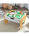 KidKraft 2-in-1 Activity Table, Gray and White Tables And Chairs