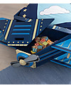 KidKraft Airplane Toddler Bed with Storage Space - Wood Single Bed