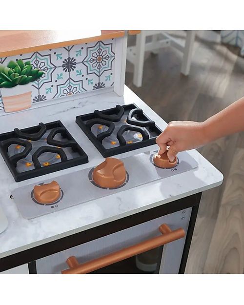 KidKraft Artisan Island Toddler Wooden Play Kitchen -  With microwave and refrigerator! Toy Kitchens