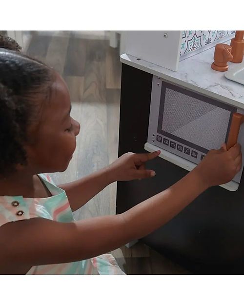 KidKraft Artisan Island Toddler Wooden Play Kitchen -  With microwave and refrigerator! Toy Kitchens