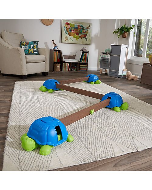 KidKraft Balance Toy - Turtle Totter Balance Beam - Psychomotor Development with Fun Outdoor Games and Toys_