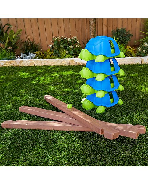 KidKraft Balance Toy - Turtle Totter Balance Beam - Psychomotor Development with Fun Outdoor Games and Toys_