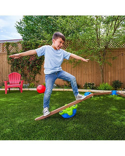 KidKraft Balance Toy - Turtle Totter Balance Beam - Psychomotor Development with Fun Outdoor Games and Toys_