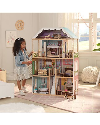 KidKraft Charlotte Wooden Dollhouse with EZ Kraft Assembly ™ Dolls Houses