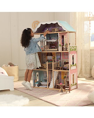 KidKraft Charlotte Wooden Dollhouse with EZ Kraft Assembly ™ Dolls Houses