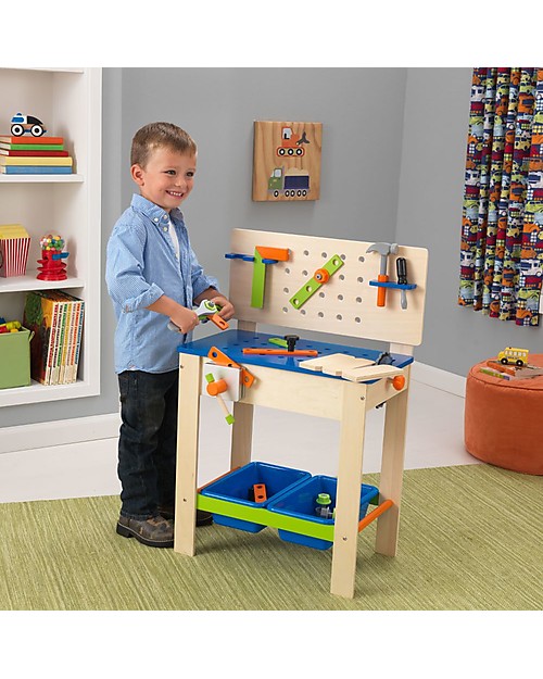 KidKraft Deluxe Woodbench with Tools Wooden Toy Tools