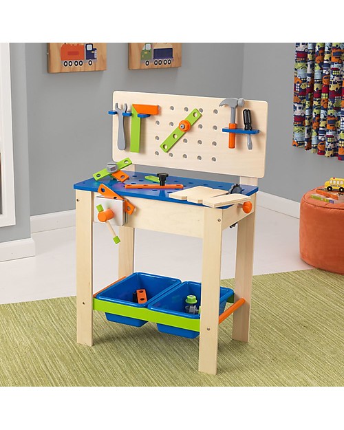 KidKraft Deluxe Woodbench with Tools Wooden Toy Tools