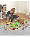 KidKraft Dinosaur Bucket Top Train Set, with many Dinos! - Wood Wooden Toy Cars, Trains & Trucks