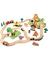 KidKraft Dinosaur Bucket Top Train Set, with many Dinos! - Wood Wooden Toy Cars, Trains & Trucks