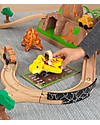 KidKraft Dinosaur Bucket Top Train Set, with many Dinos! - Wood Wooden Toy Cars, Trains & Trucks